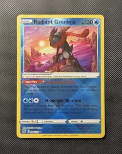 Pokemon TCG Radiant Greninja 046/189 NM Reverse Holo Astral Radiance - Image 1