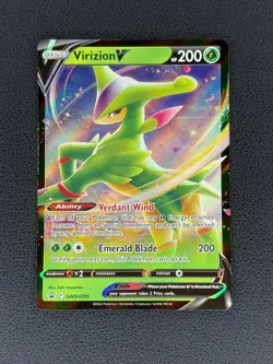 Virizion V SWSH295 Ultra Rare - 2022 Pokemon Black Star Promos LFP - Image 1