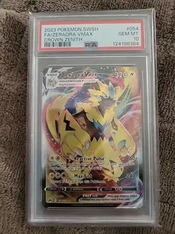 Zeraora VMAX PSA 10#054/159 Crown Zenith Pokemon 2023 - Image 1