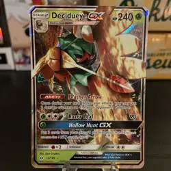 Pokemon TCG Sun & Moon Base Set 12/149 Decidueye GX LP - Image 1