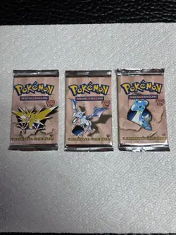 First Edition Pokemon Fossil Booster Packs New Factory Sealed Lot of 3 WOC06071 - Image 1