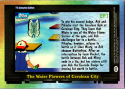 The Water Flowers of Cerulean City EP7 Pokemon Topps TV Animation Edition - Image 2