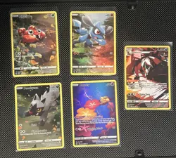 Pokemon Sword and Shield Crown Zenith Lot of 5 Galarian Gallery Holo M/NM - Image 1