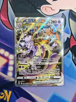 Pokemon Mewtwo VSTAR GG44/GG70 Crown Zenith Galarian Gallery Holo Ultra Rare NM - Image 1