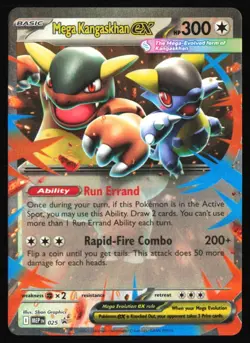 Mega Kangaskhan ex 025 MEP: Mega Evolution Black Star Promo - Pokemon TCG - NM - Image 1