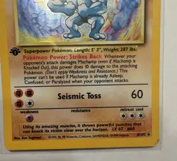 Machamp 8/102 1st Edition Holo Rare - Base Set WotC 1999 Pokemon TCG - Image 3