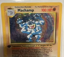 Machamp 8/102 1st Edition Holo Rare - Base Set WotC 1999 Pokemon TCG - Image 4