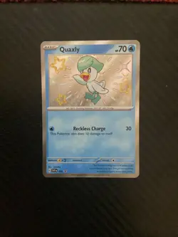 Pokemon Quaxly SVP 082 Black Star Promo Holo NM - Image 1