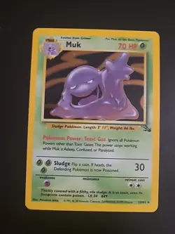 Muk 13/62 - Fossil Holo Unlimited - Pokemon Vintage WOTC NM/LP - Image 1