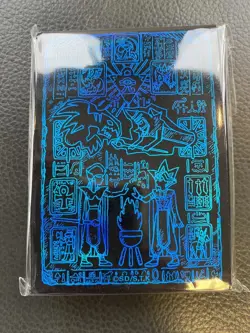 Yugioh Official Konami Prismatic God Egyptian God Obelisk Blue Sleeve Protector - Image 1