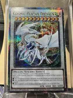 YUGIOH Cosmic Blazar Dragon MP24-EN029 Quarter Century Rare NM BLUE EYES SYNCHRO - Image 1