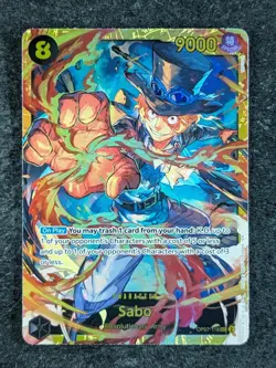 2024 One Piece SABO OP07-118 500 Years in the Future Secret Rare English - Image 1