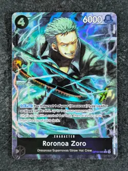 2025 One Piece RORONOA ZORO OP10-095 (PRB-02) Alternate Art Rare English - Image 1