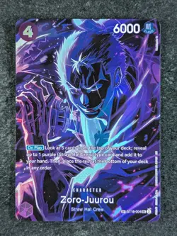 2025 One Piece ZORO-JUUROU ST18-004 Legacy of the Master (OP12) SP Ver. SR ENG - Image 1