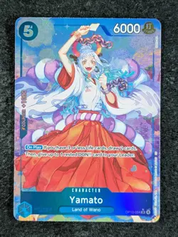 2025 One Piece YAMATO OP13-054 Carrying On His Will Alt. Art Super Rare English - Image 1
