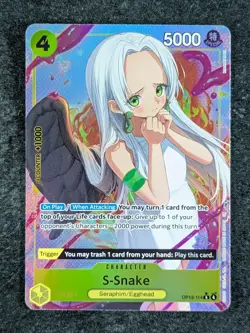 2025 One Piece S-SNAKE OP13-114 Carrying On His Will Alt. Art Rare English - Image 1