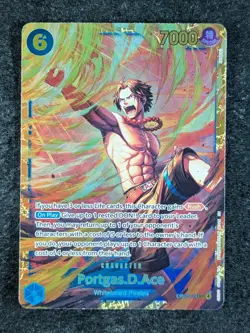 2025 One Piece PORTGAS.D.ACE OP13-119 Carrying On His Will Secret Rare English - Image 1