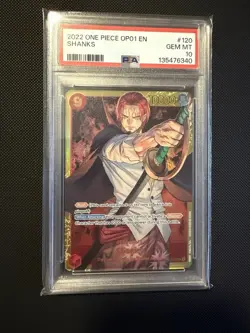 One Piece Shanks Romance Dawn SEC English SCR OP01-120 - PSA 10 - Image 1