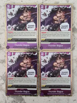 4x Thunder Bagua OP01-119 One Piece Romance Dawn Foil Playset Set of 4 - Image 1
