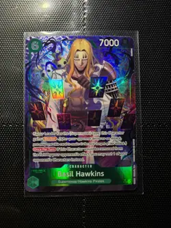 One Piece TCG Basil Hawkins OP07-029 Parallel NM - Image 2