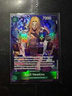 One Piece TCG Basil Hawkins OP07-029 Parallel NM - Image 5