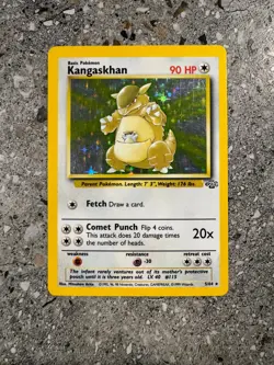 Pokemon TCG Cards Kangaskhan 5/64 Jungle Holo Rare LP - Image 1
