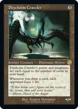 Psychosis Crawler -Foil Near Mint MTG The Brothers' War: Retro Frame Artifacts - Image 1