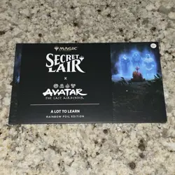 Secret Lair x Avatar The Last Airbender: A Lot to Learn Rainbow Foil Sealed New - Image 1