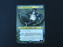 Oko, Thief of Crowns Borderless NM/LP [Throne of Eldraine] Mtg Free Tracking! - Image 1
