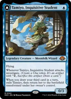 MTG English Tamiyo, Inquisitive Student NM Foil Promos: Prerelease Cards - Image 1