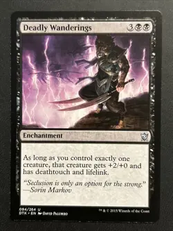 Deadly Wanderings - Dragons of Tarkir #094/264 MTG Magic The Gathering NM - Image 1