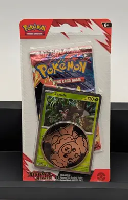 Lot of 10 Sealed Pokemon TCG Destined Rivals Zarude Promos Blister Packs - Image 1