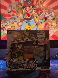 Pokemon TCG: Black Bolt & White Flare - Unova Poster Collection Factory SEALED - Image 1