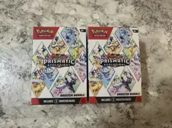 Pokemon TCG Scarlet & Violet Prismatic Evolutions Booster Bundle Lot Of 2 SEALED - Image 1