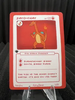 Zardichar (Charizard) 3/25 - 1st Edition Pokederp First Print Fan Art - Pokemon - Image 1