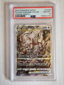 Hisuian Zoroark V Star GG56 PSA 10 Gem Mint Pokemon Crown Zenith Full Art 2023 - Image 1