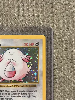 Pokemon TCG Base Set Chansey Holo Card Shadowless #3/102 LP Condition - Image 3
