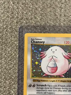 Pokemon TCG Base Set Chansey Holo Card Shadowless #3/102 LP Condition - Image 4