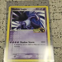 Pokemon Shadow Lugia 300 HP Promo Card Pokemon XD Gale of Darkness Psychic - Image 1