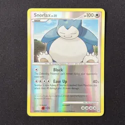 Snorlax Reverse Holo 37/130 Diamond and Pearl Base Set Pokemon Card - Image 2