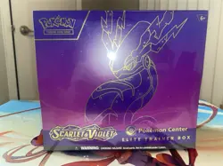 Scarlet & Violet Base Pokemon Center Exclusive Elite Trainer Box Miraidon ETB - Image 1