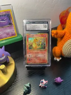 Classic Charmander CGC 10 Pokemon Japanese 001/032 Charizard & HO-Oh Ex Deck - Image 1