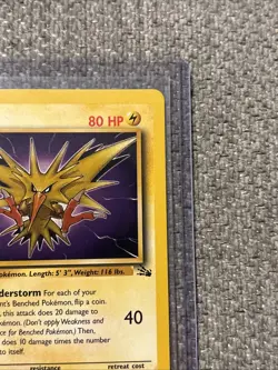 Pokemon TCG Zapdos Fossil 1st Edition Non-Holo Card 30/62 - Image 3