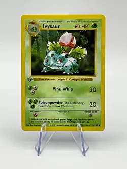 Pokemon TCG: Base Set 1st Edition Shadowless Uncommon: Ivysaur 30/102 - Image 1