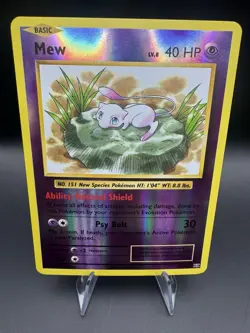 Mew 53/108 Reverse Holo Rare Pokemon XY Evolutions 2016 - Image 1