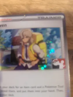 Arven Holo Pokemon Prize Pack Series 3 Promo Pokemon Card NM/LP Play Stamp - Image 2