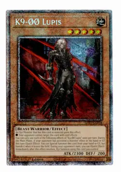 Yu-Gi-Oh! K9-00 Lupis JUSH-EN034 Starlight Rare - Image 1