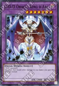 Yugioh! D/D/D Oracle King d'Arc - OP19-EN010 - Super Rare - Unlimited Near Mint, - Image 1