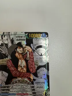 Dracule Mihawk OP14-119 Manga One Piece The Azure Sea's Seven slight whitening - Image 3
