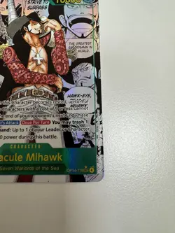 Dracule Mihawk OP14-119 Manga One Piece The Azure Sea's Seven slight whitening - Image 5